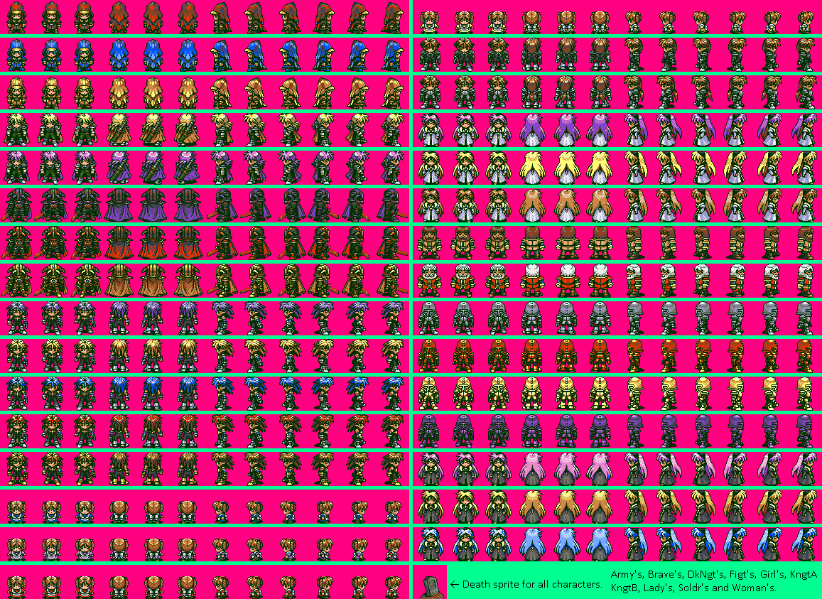 RPG Maker 97 - Overworld Characters