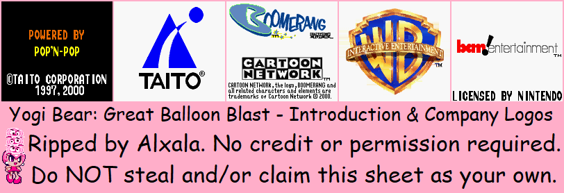 Yogi Bear: Great Balloon Blast - Introduction & Company Logos