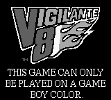 Vigilante 8 - Game Boy Error Message