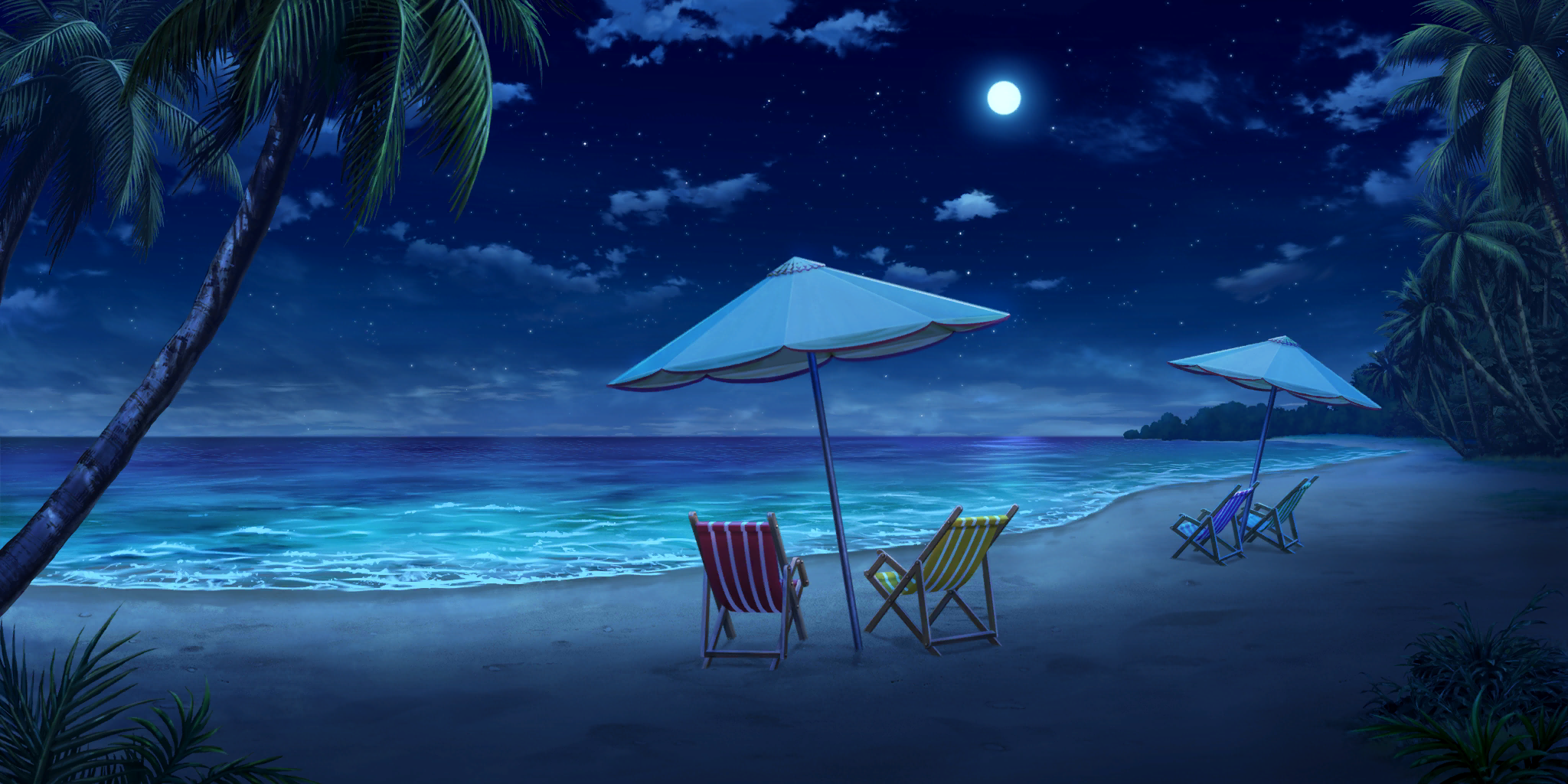 Touhou LostWord - Gensokyo Beach (Night)