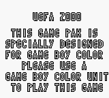 UEFA 2000 - Game Boy Error Message