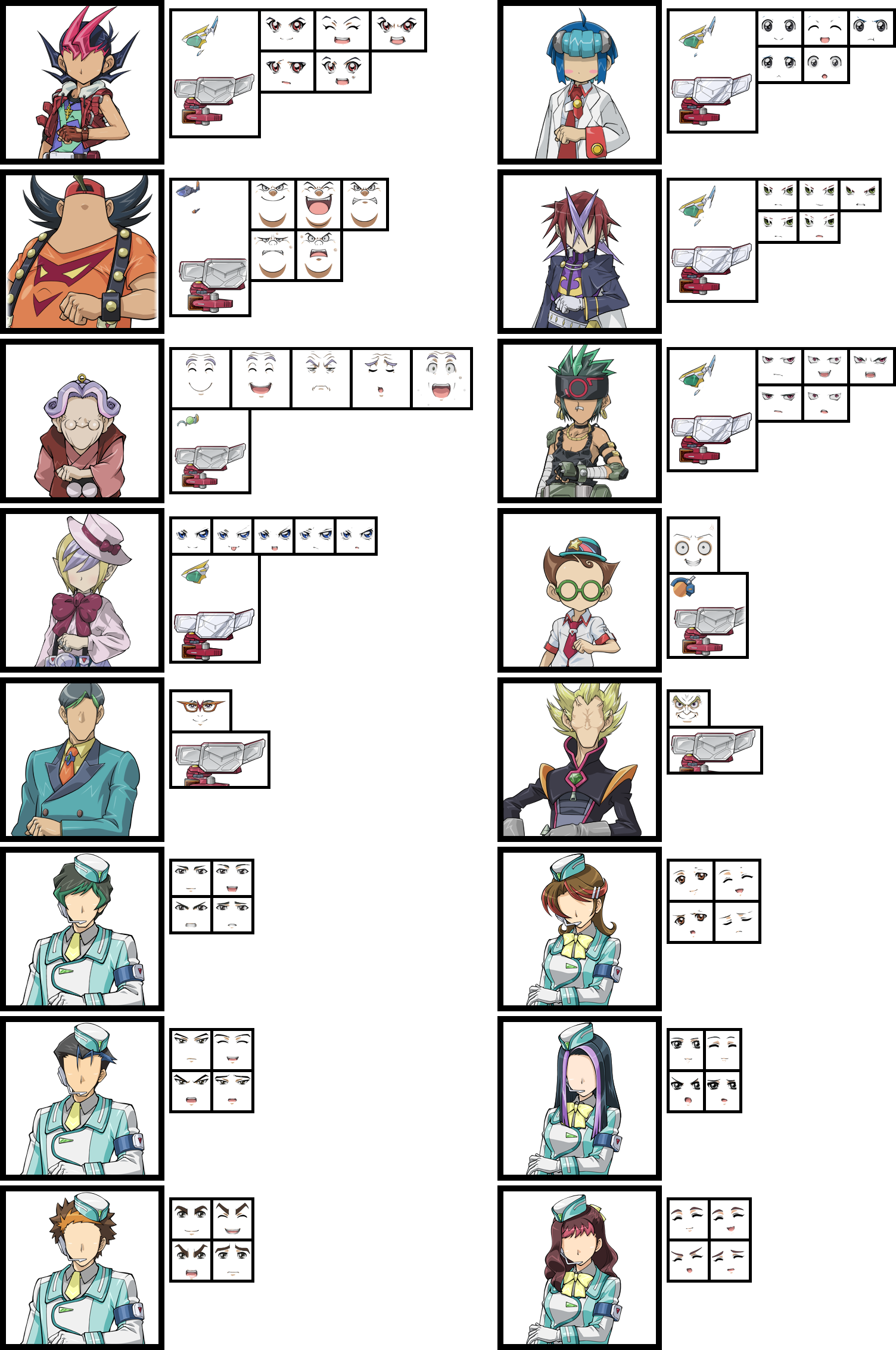 Bust-Up Sprites (Humans)