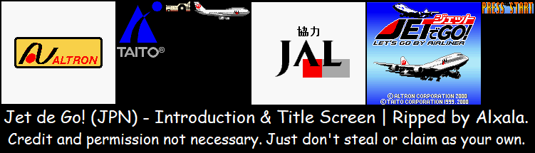 Jet de Go! (JPN) - Introduction & Title Screen