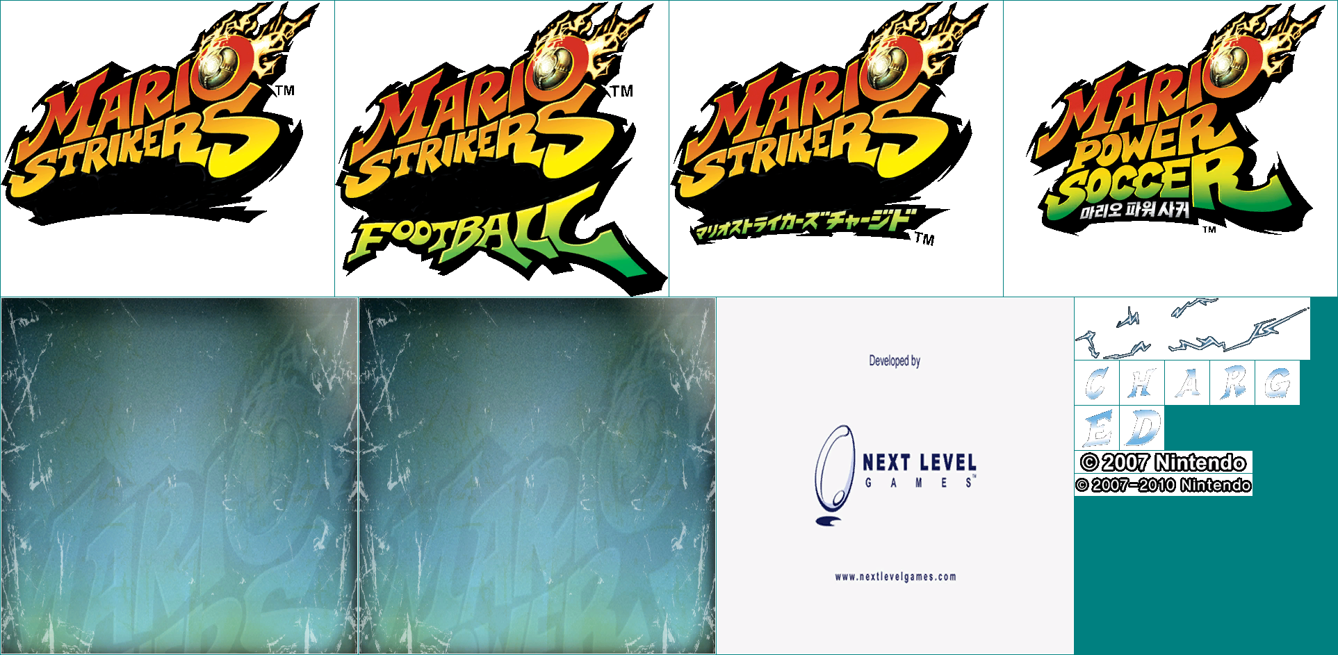 Mario Strikers Charged - Title Screen