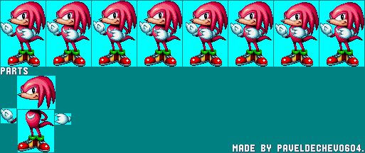 Knuckles (Chaotix Title Screen, Mania-Style)