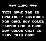 Fix & Foxi: Episode 1: Lupo - Game Boy Error Message