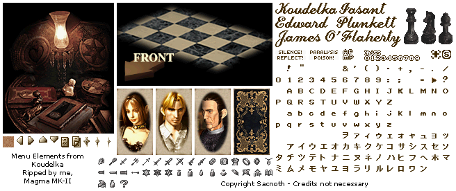 Koudelka - Menu Elements