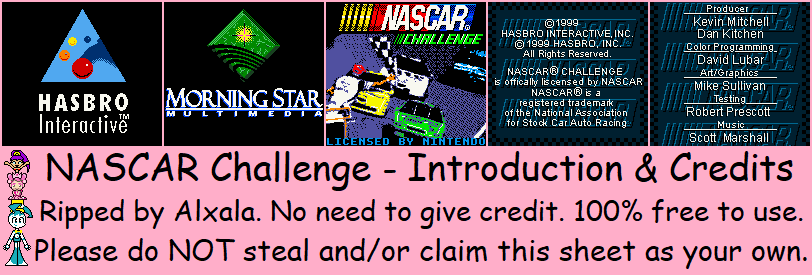 NASCAR Challenge - Introduction & Credits