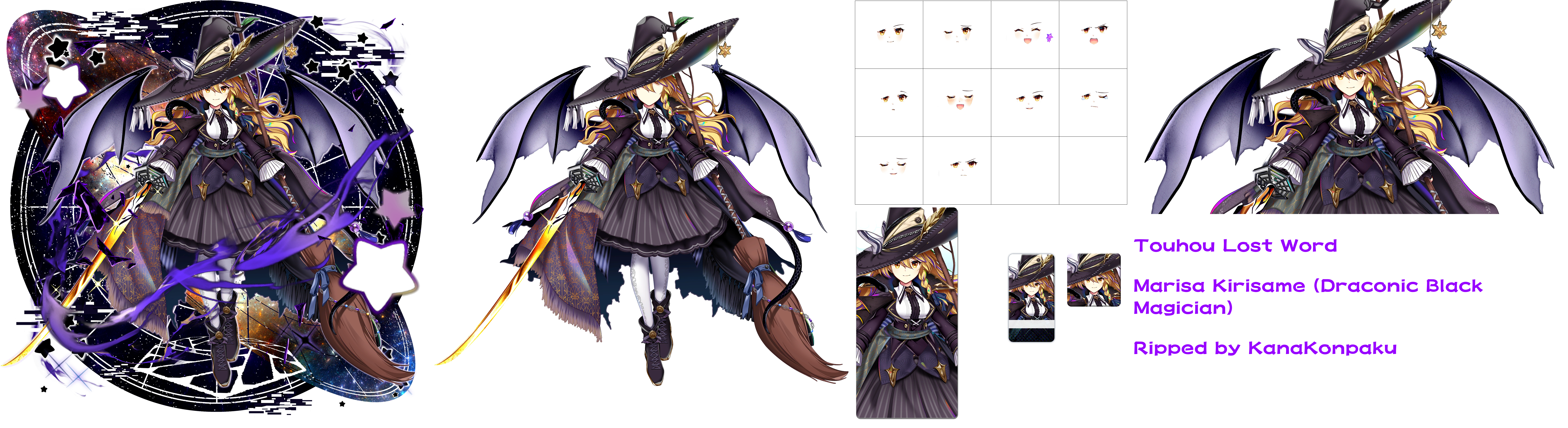 Touhou LostWord - Marisa Kirisame (Draconic Black Magic Knight)