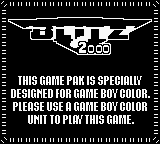NFL Blitz 2000 - Game Boy Error Message