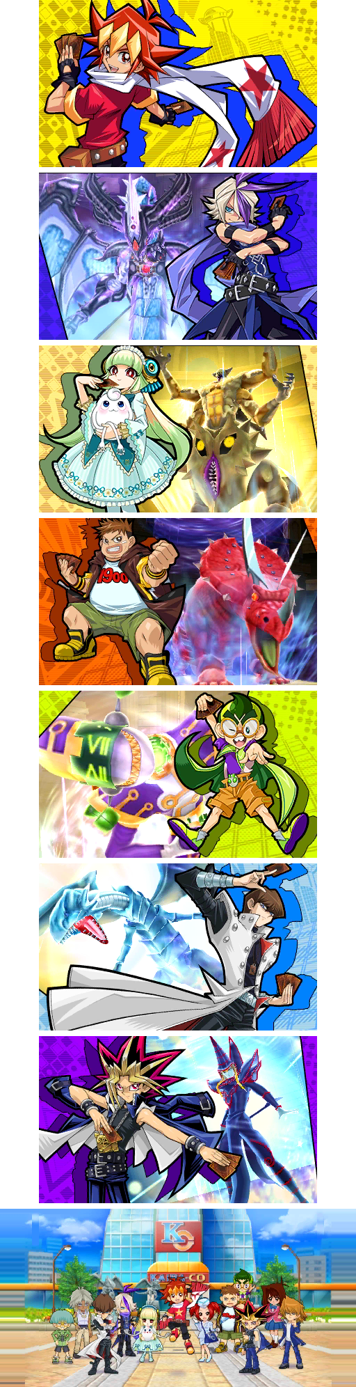 Yu-Gi-Oh! Duel Monsters Saikyo Card Battle (JPN) - Ending Images