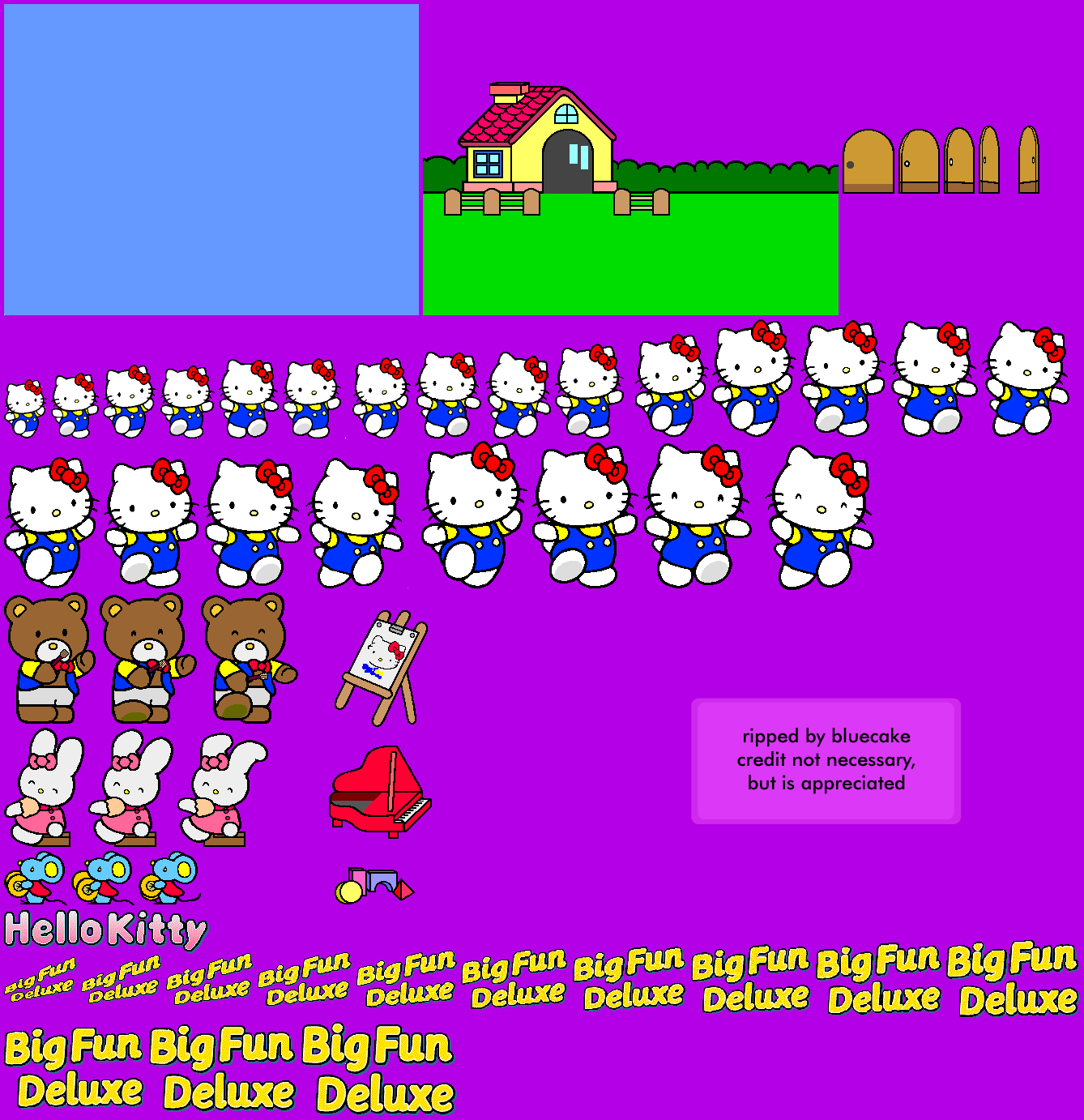 Hello Kitty Big Fun Deluxe - Title Screen