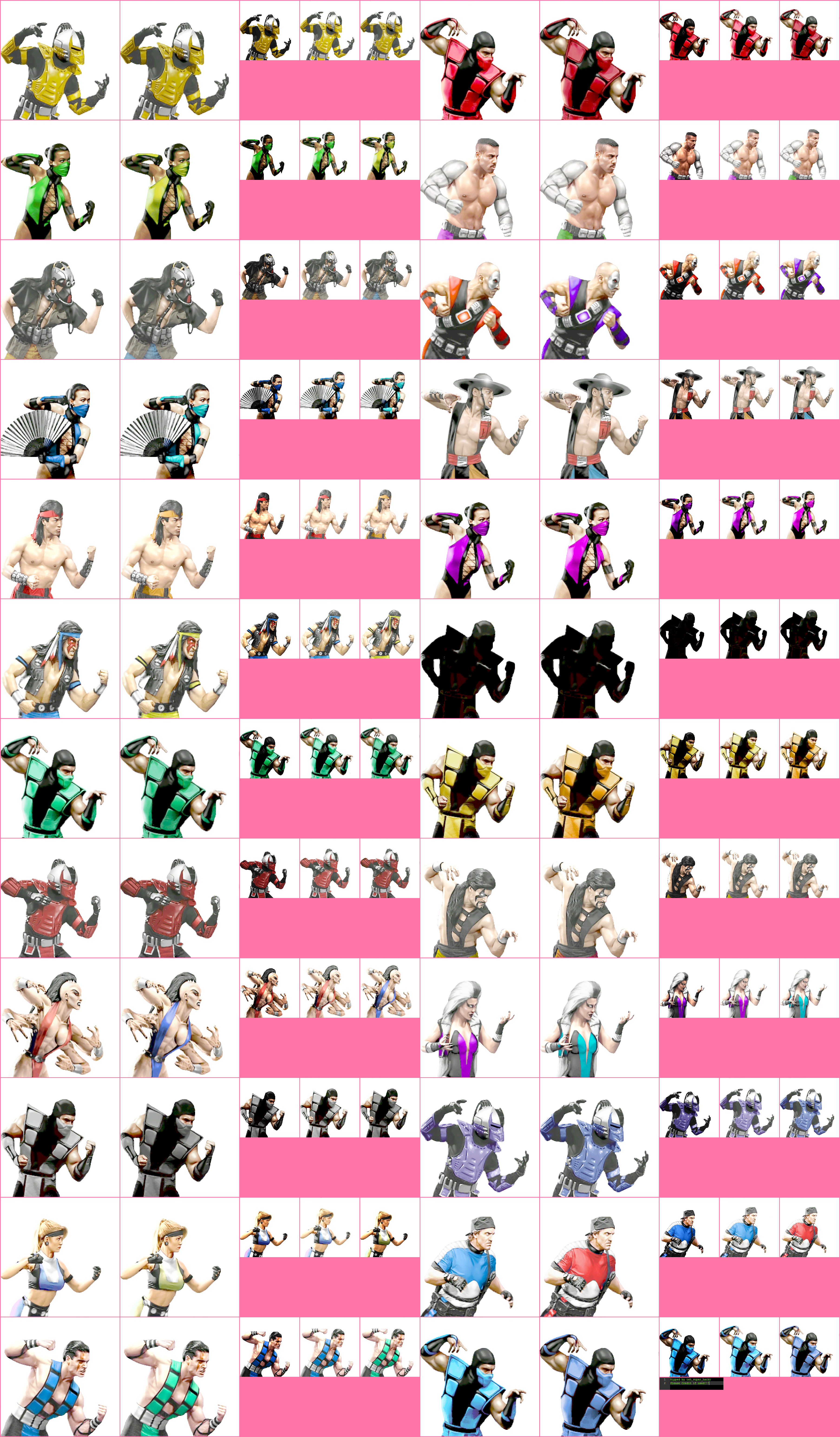 Ultimate Mortal Kombat 3 (iOS) - VS Fighter Portraits