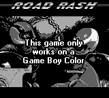 Road Rash - Game Boy Error Message