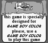 Game Boy Error Message