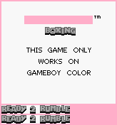 Ready 2 Rumble Boxing - Game Boy Error Message