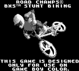 Road Champs: BXS Stunt Biking - Game Boy Error Message