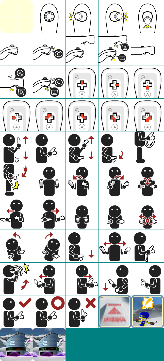 We Ski - Controls Icons