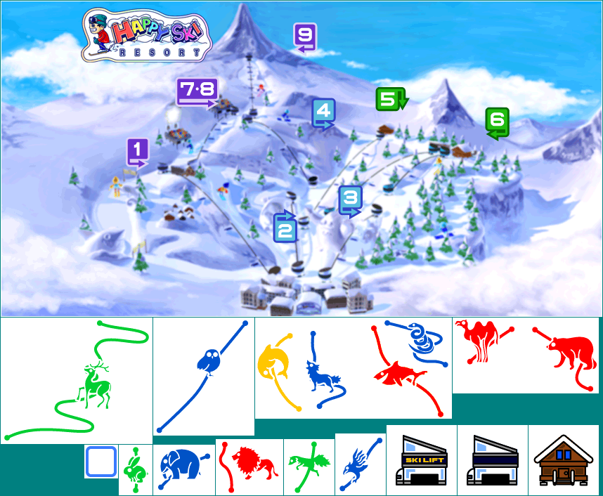 Happy Ski Resort Map