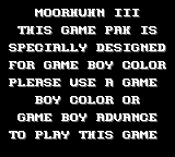 Game Boy Error Message