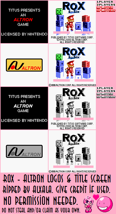 Rox - Altron Logos & Title Screen