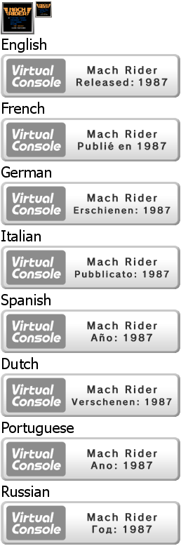 Virtual Console - Mach Rider