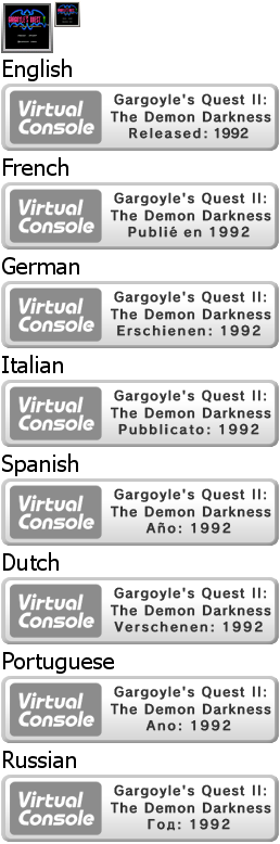 Gargoyle's Quest II: The Demon Darkness