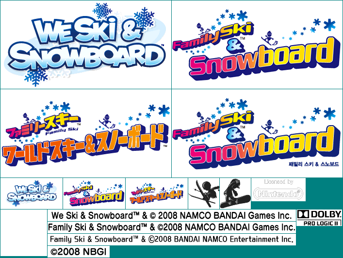 We Ski & Snowboard - Wii Menu Icon & Banner