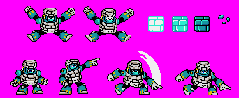 Mega Man Customs - Block Man (Mega Man 7-Style)