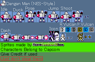 Mega Man Customs - Dangan Man (NES-Style)