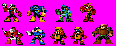 Mega Man Customs - Mega Man 2 Robot Masters (Power Battle-Style)