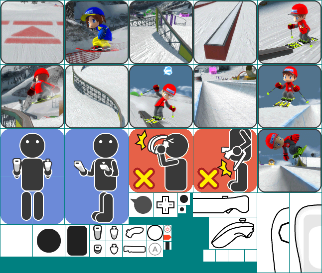 We Ski & Snowboard - Control Icons