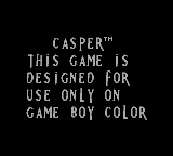 Casper - Game Boy Error Message