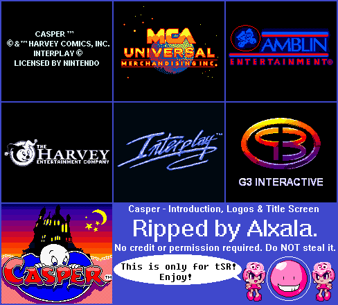 Casper - Introduction, Logos & Title Screen