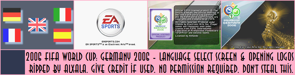 2006 FIFA World Cup: Germany 2006 - Language Select Screen & Opening Logos
