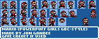 Mario (The Powerpuff Girls GBC-Style)