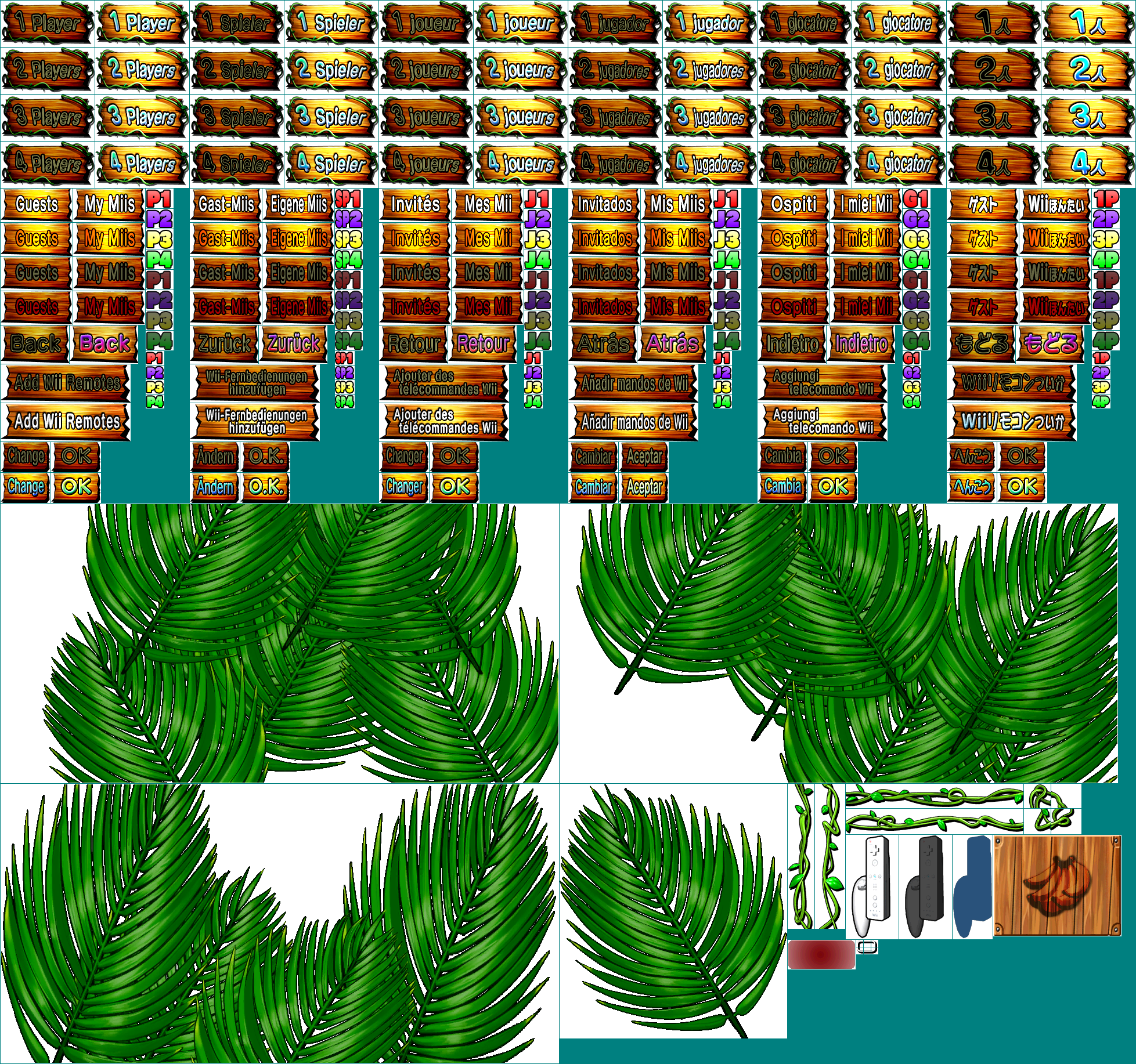 Donkey Kong Barrel Blast / Donkey Kong Jet Race - Player Settings