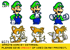 Luigi Portraits (Sonic Battle-Style)