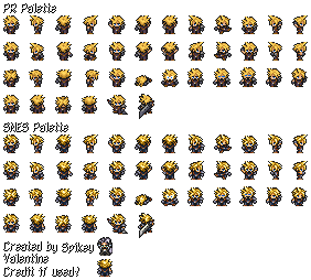 Final Fantasy 7 Customs - Cloud Strife (Pixel Remaster Overworld Style)