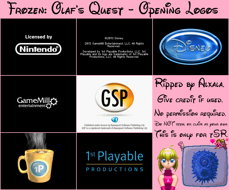 Frozen: Olaf's Quest - Opening Logos