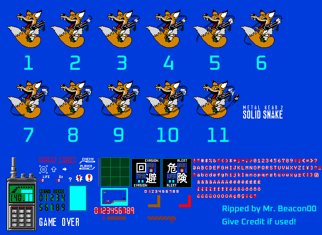 Metal Gear Solid 3: Subsistance - UI Elements