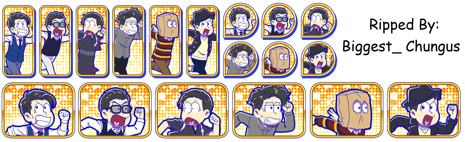 Osomatsu-san Hesokuri Wars: Battle of the NEETs - Set Icons (Denki Mystery: Oni {D})