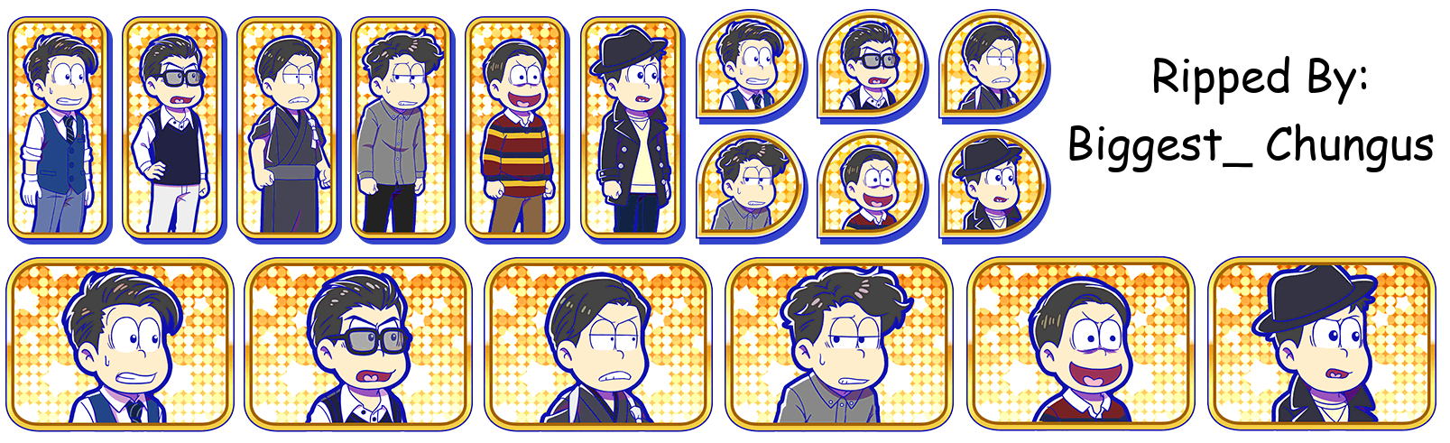 Osomatsu-san Hesokuri Wars: Battle of the NEETs - Set Icons (Denki Mystery: Oni {S Ver.})