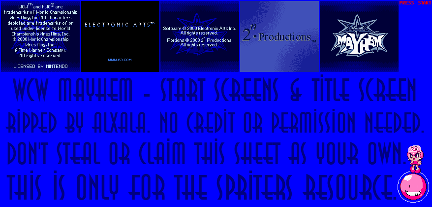 Start Screens & Title Screen