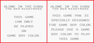 Game Boy Error Messages