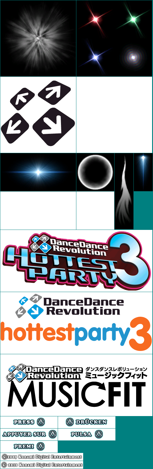 Dance Dance Revolution Hottest Party 3 - Title Screen