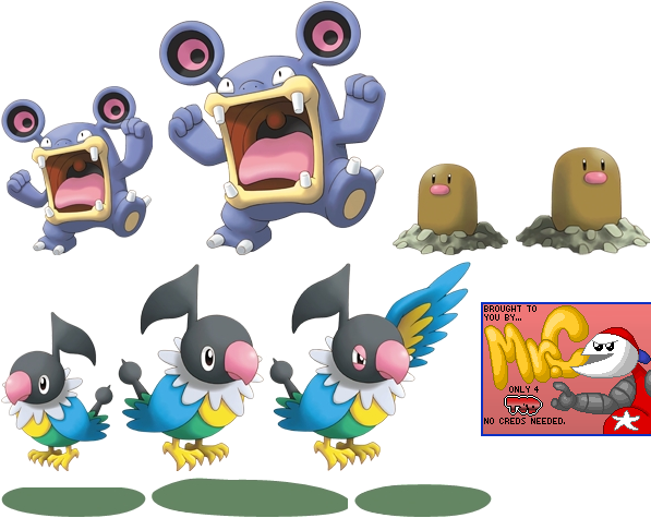 Pokémon Mystery Dungeon: Wigglytuff's Guild Sentry Duty! - Diglett, Loudred, and Chatot
