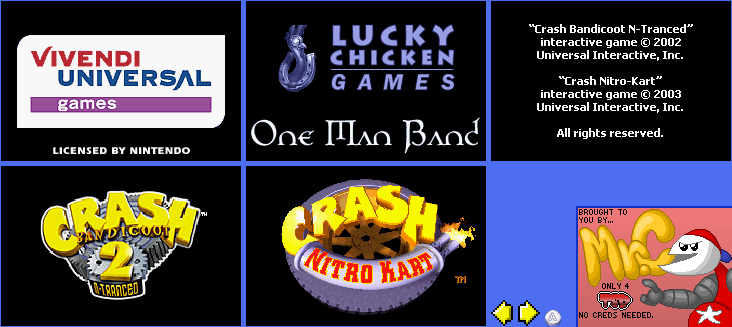 Crash Bandicoot Superpack - Logos and Game Select