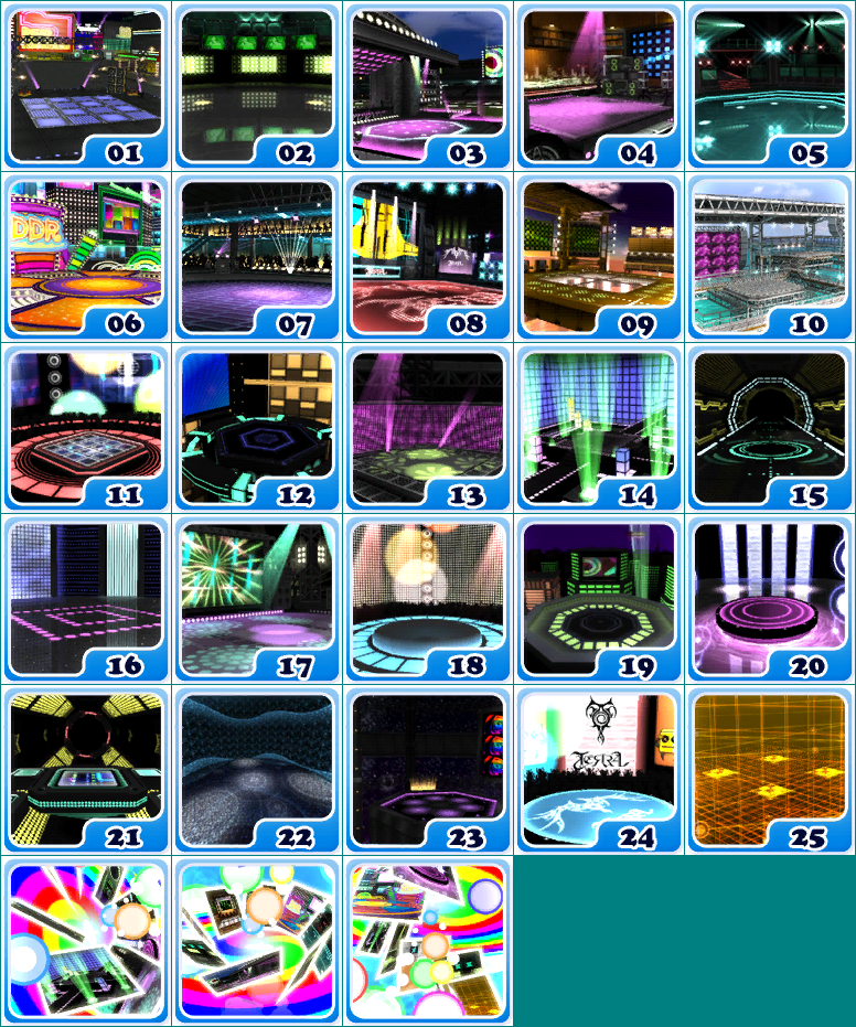Dance Dance Revolution Hottest Party 3 - Stage Icons