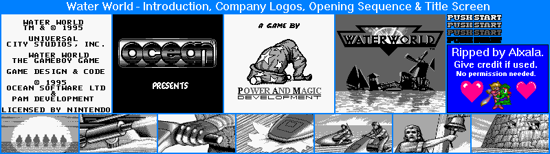 Waterworld - Introduction, Company Logos, Opening Sequence & Title Screen